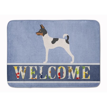 Carolines Treasures American Toy Fox Terrier Welcome Machine Washable Memory Foam Mat BB8306RUG